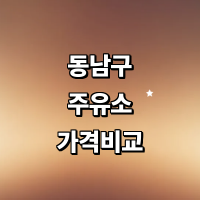 천안 동남구 주유소
