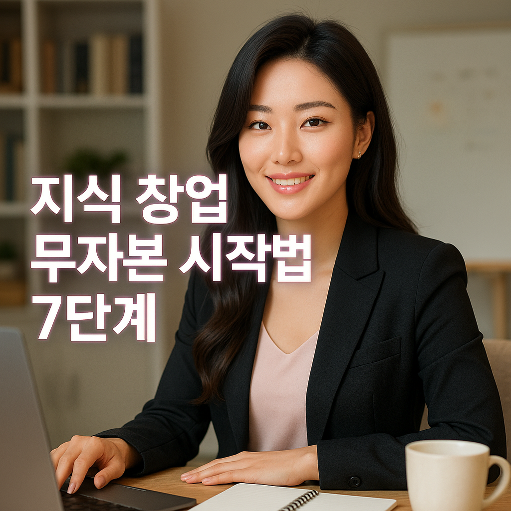 지식 창업 무자본 시작법 7단계 2025년