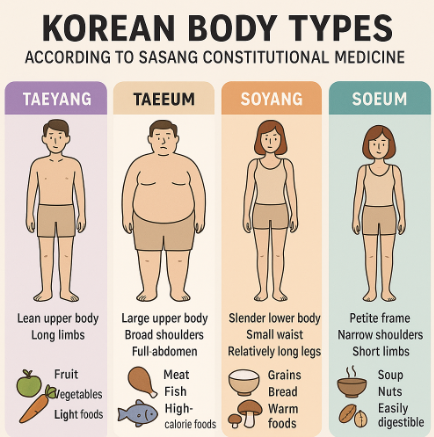 사상체질 타입별 특징 이미지