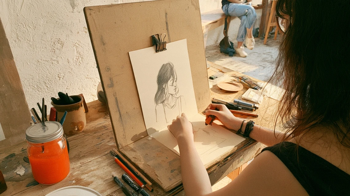 그림 소모임을 즐기며 성장하는 사람