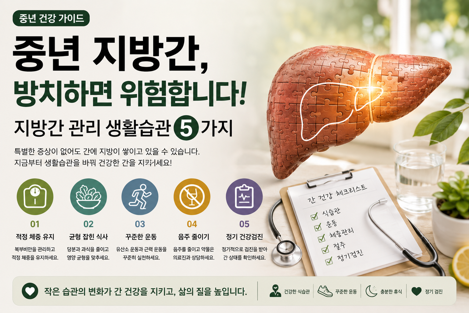 중년 지방간 생활습관