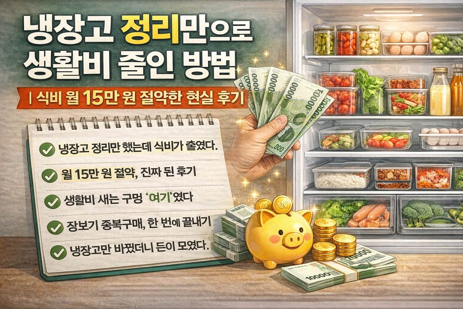 내장고 정리/생활비 줄인 방법/월 15만원 절약