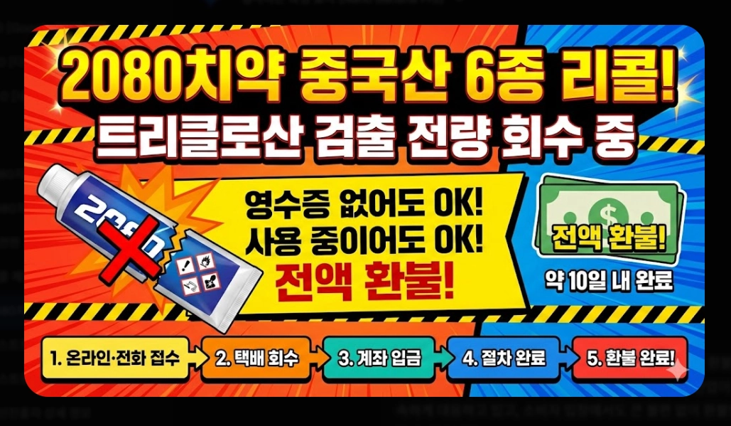2080치약(환불 절차, 5단계)(환불 금액 + FAQ)