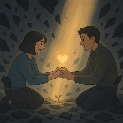 배우자 외도후 서로 극복하는 이미지