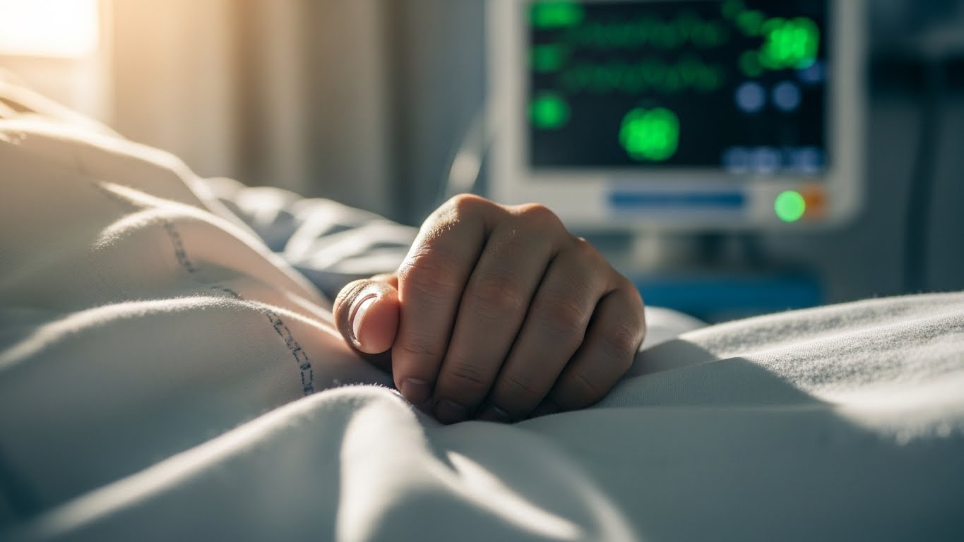 수술 후 쾌적한 병실에서 안정을 취하며 체계적인 회복 시스템을 거치는 모습