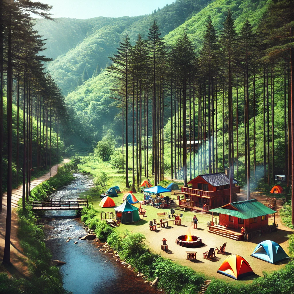 강원도 춘천 강촌숲속캠핑장