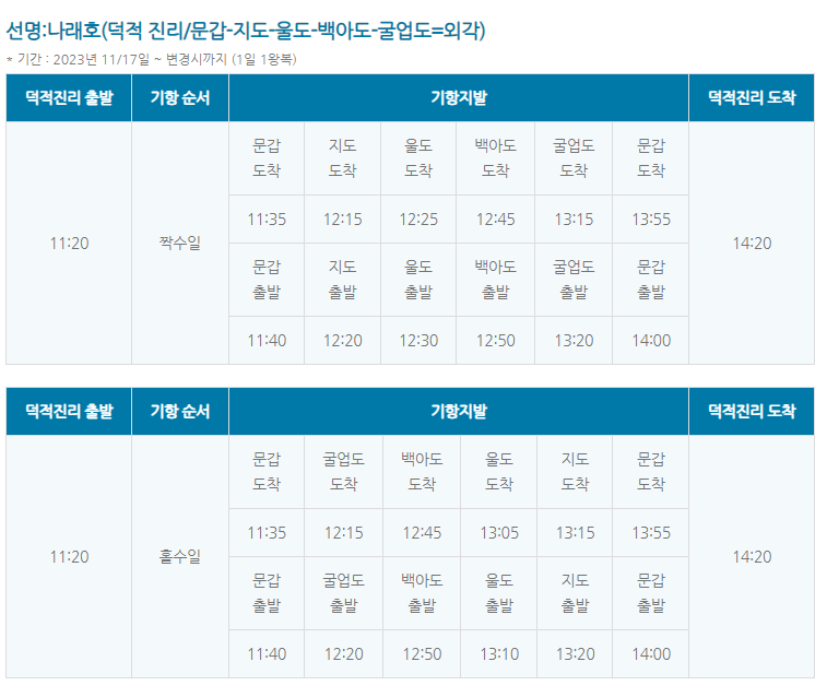 시간표