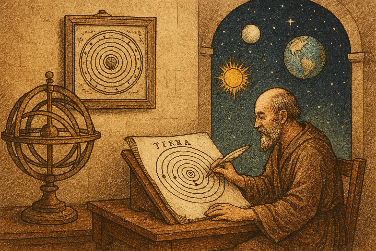 우주를 이해하는 핵심 이론들: 천동설 (기원전 2세기)