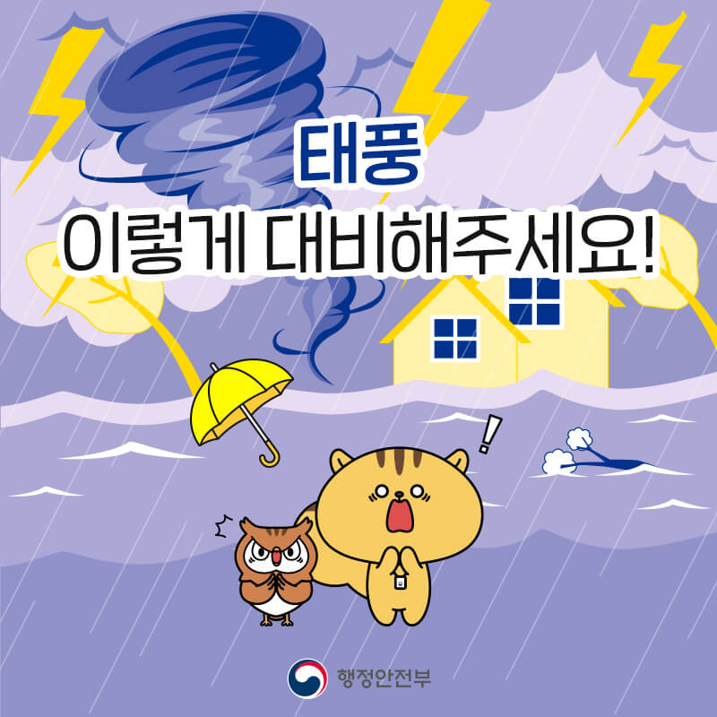 태풍 대비 방법