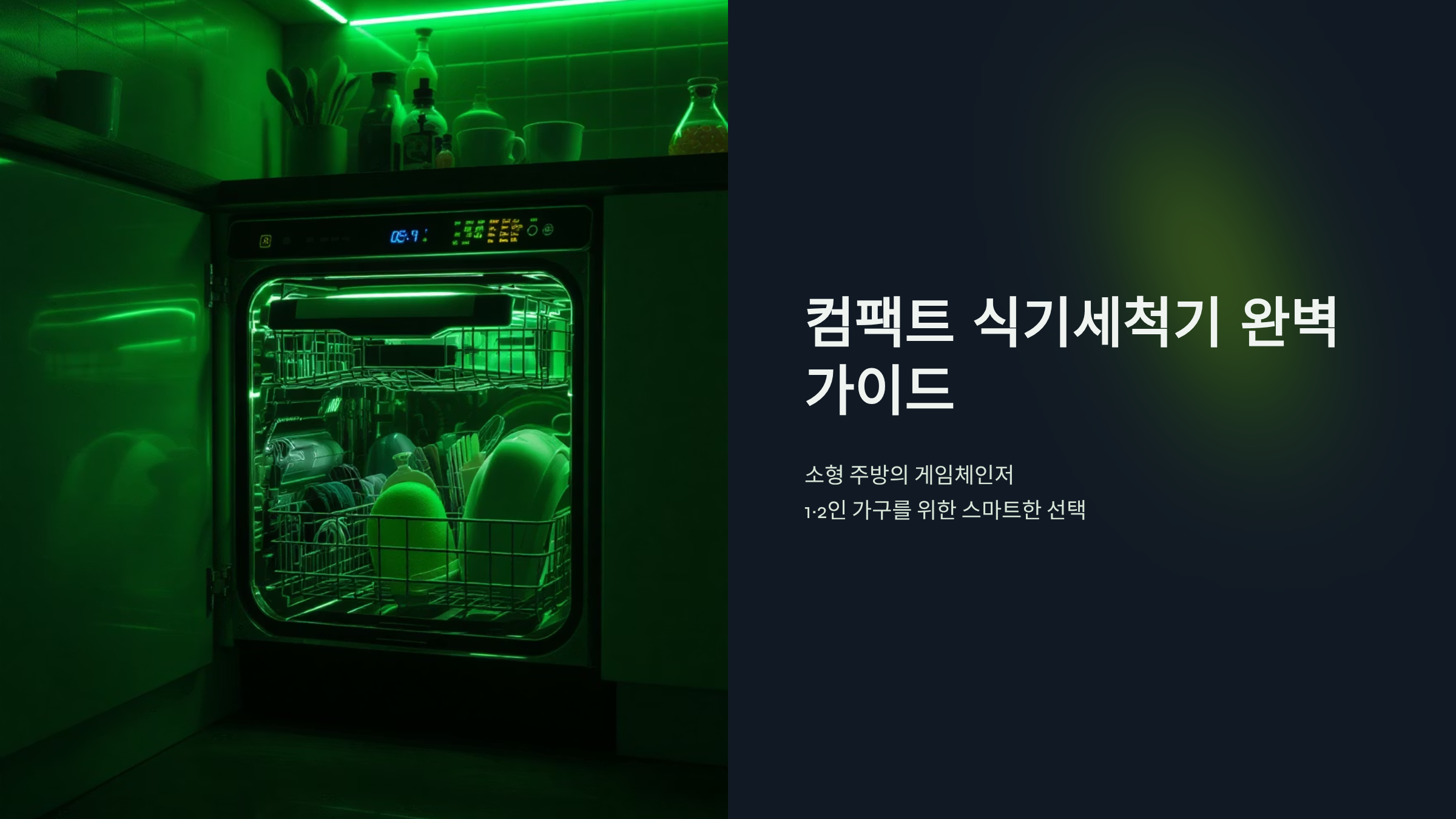 컴팩트 식기세척기 선택 가이드