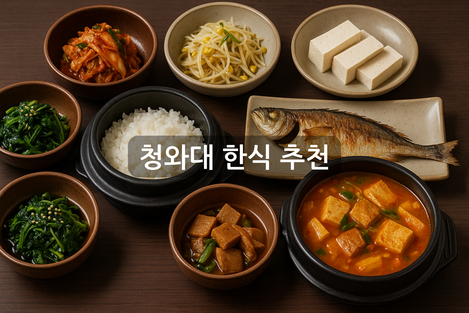 청와대 한식 돌솥밥 생선구이 찌개 두부 맛집 추천 총정리