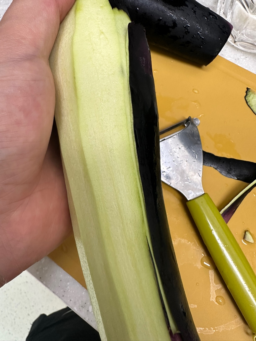 가지 손질 과정