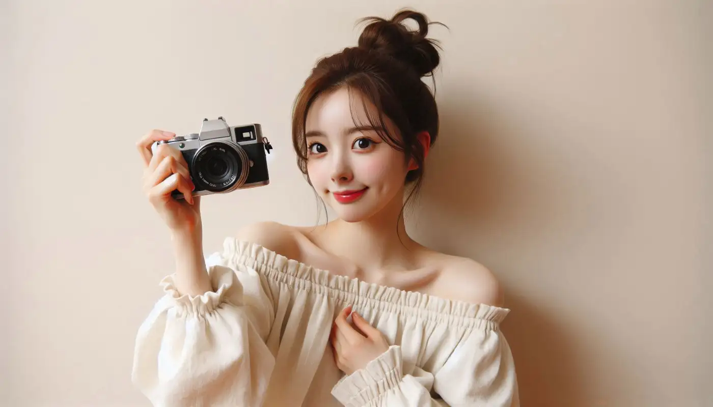 별사진-보정-방법으로-사진-후보정하는-여성의-모습