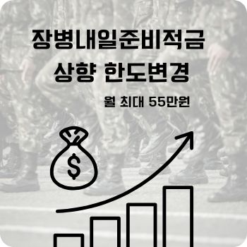 장병내일준비적금 상향 한도변경