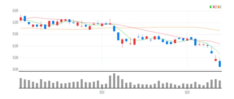 LX하우시스 차트