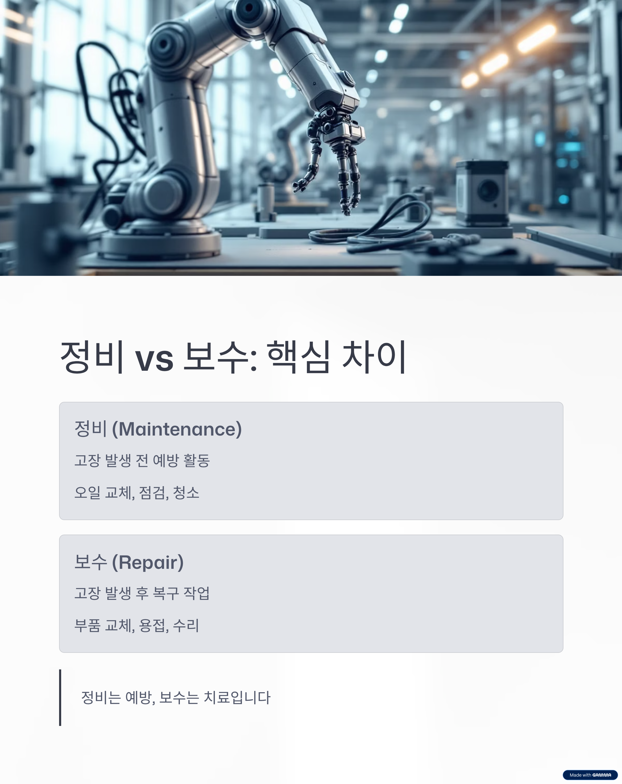 기계·기구, 설비의 정비·보수 완벽 가이드 ❘ 고장 예방과 안전 절차 총정리