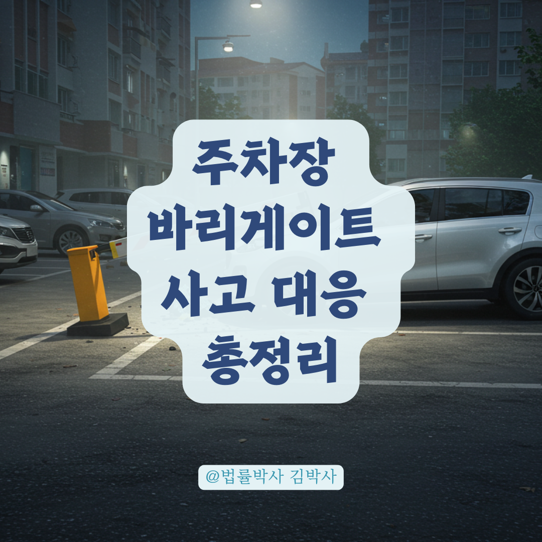 바리게이트 등 건물 시설물로 차량 파손 시, 관리사무소와의 손해배상 절차 총정리.
