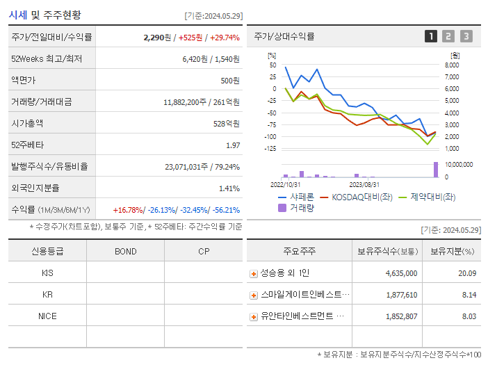 샤페론_기업개요
