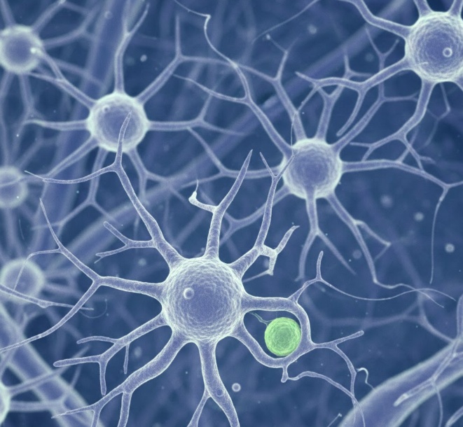 microglia cell의 모습을 담은 사진