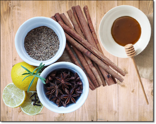 계피와 꿀 조합