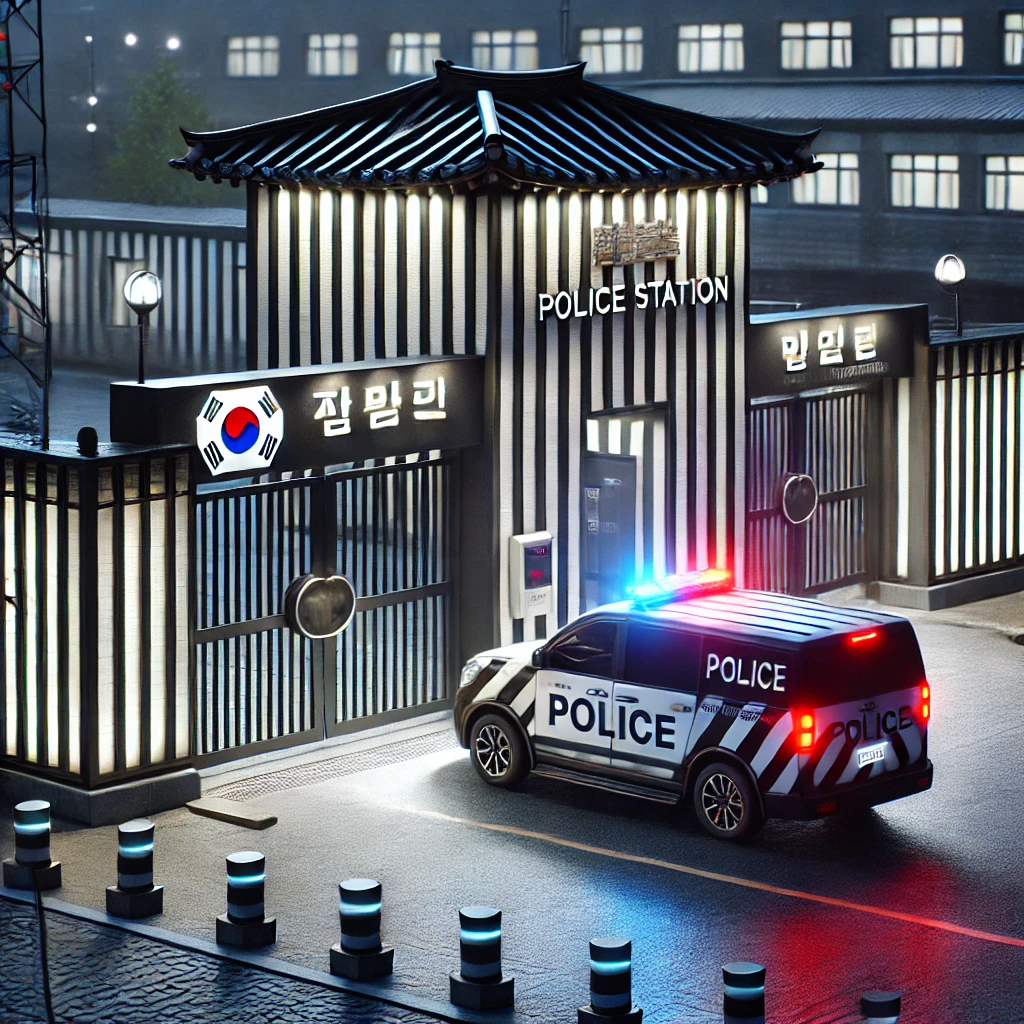 경찰서 앞 사진