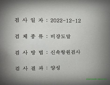 코로나19 2번째 확진(자가격리) 1주 후기, 2022년 12월