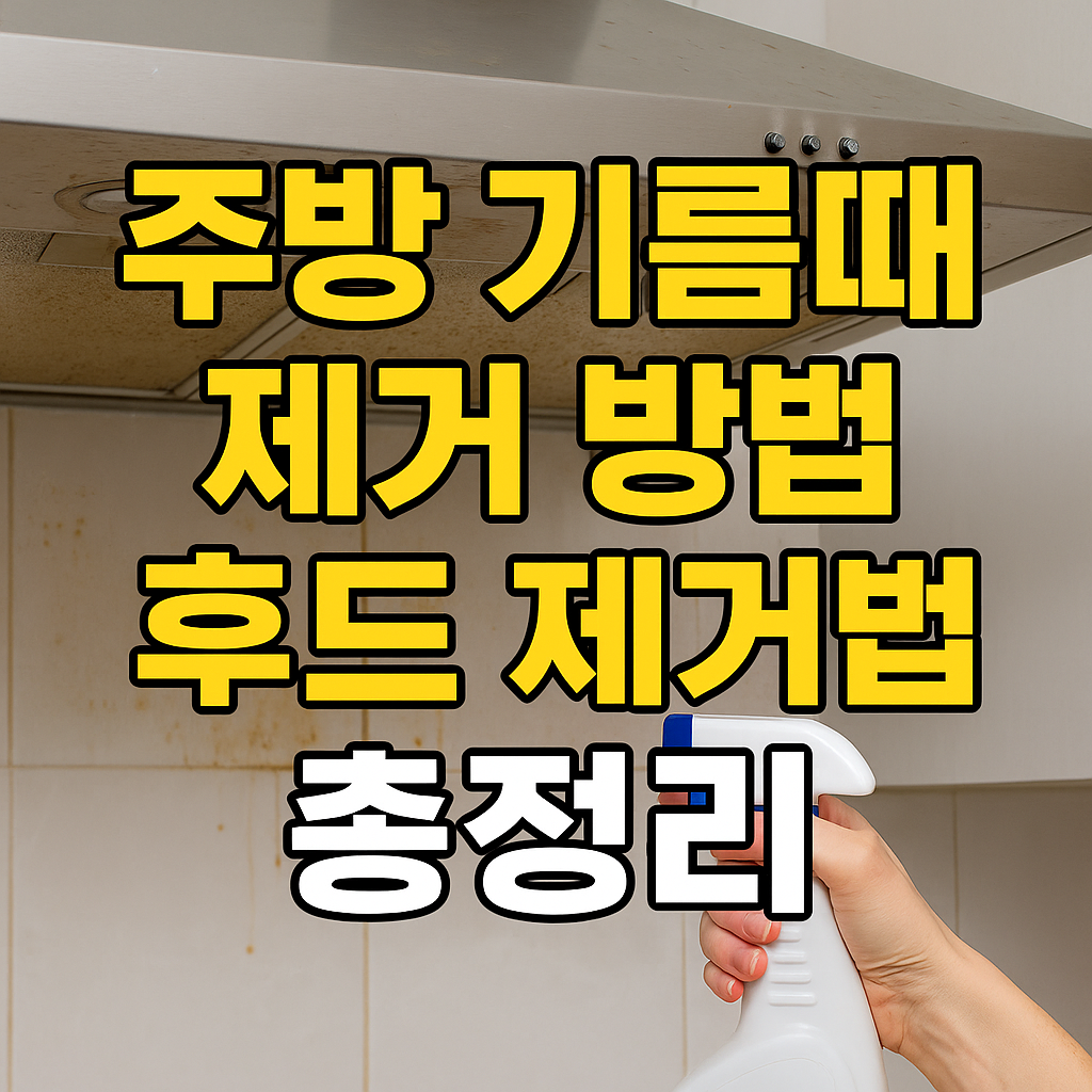 주방 기름때 제거 방법 관련 썸네일