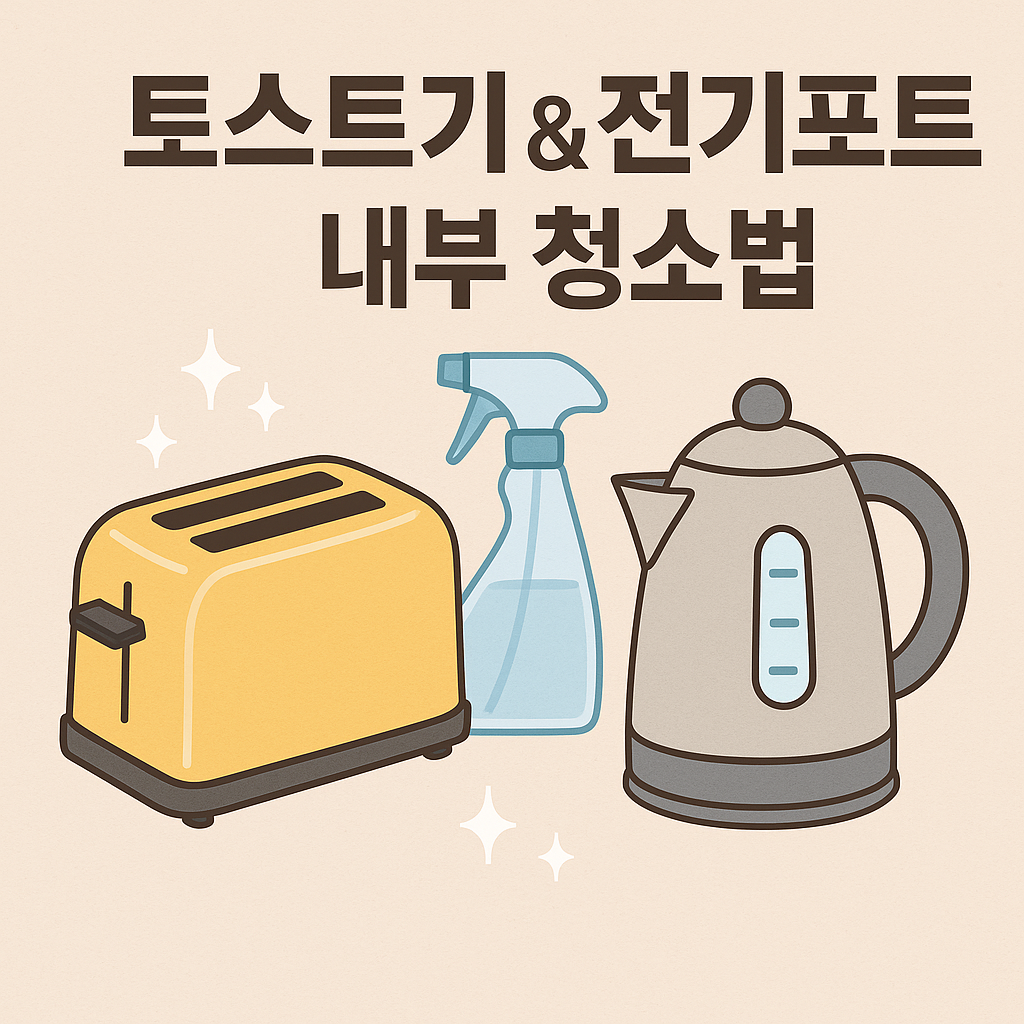 토스트기 &amp; 전기포트 내부 청소법
