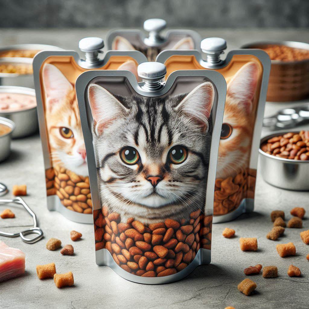 파우치 형태의 사료