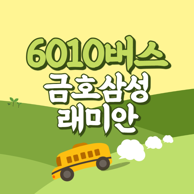 금호삼성래미안에서 인천공항 리무진 공항버스(6010번) 썸네일