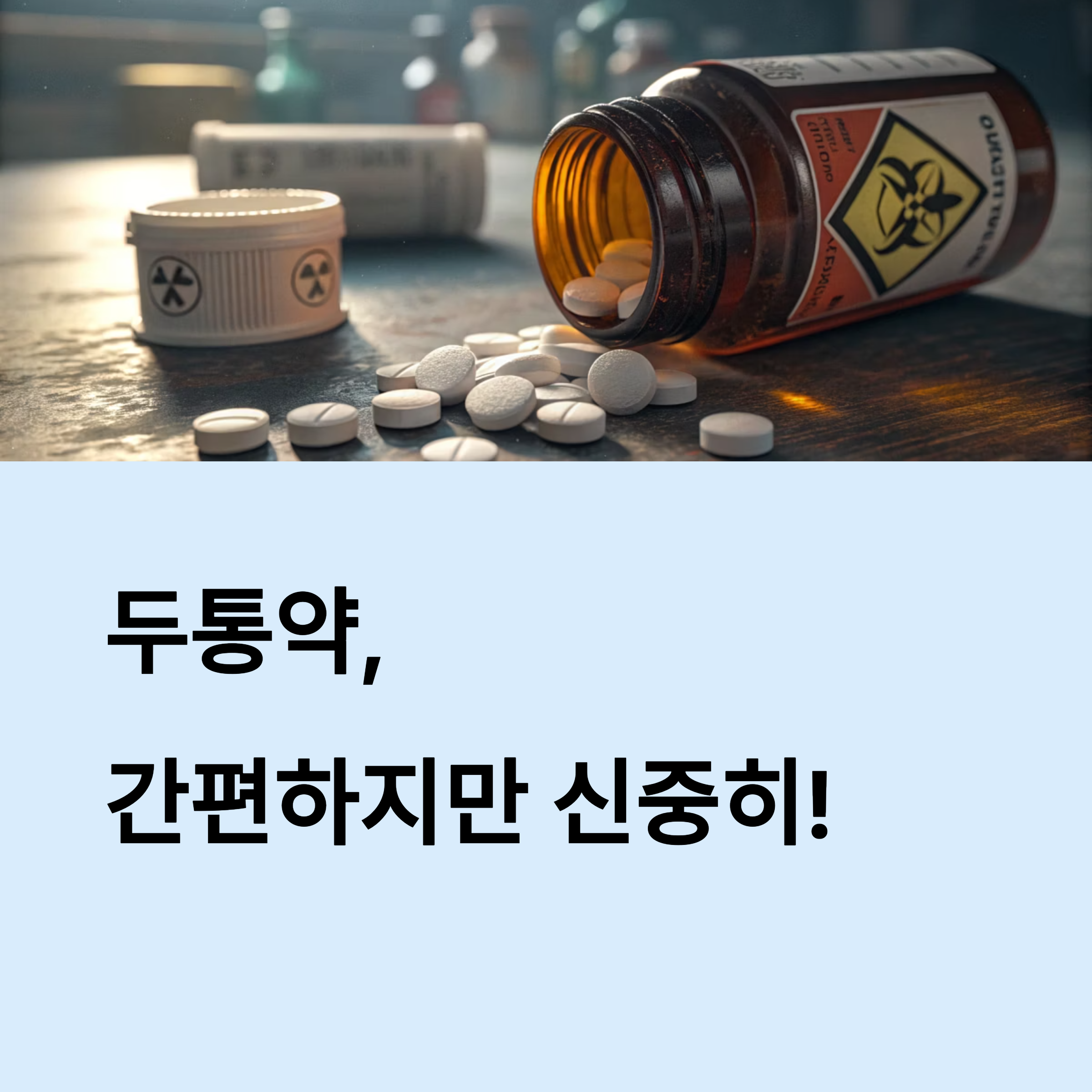 두통약, 간편하지만 신중하게