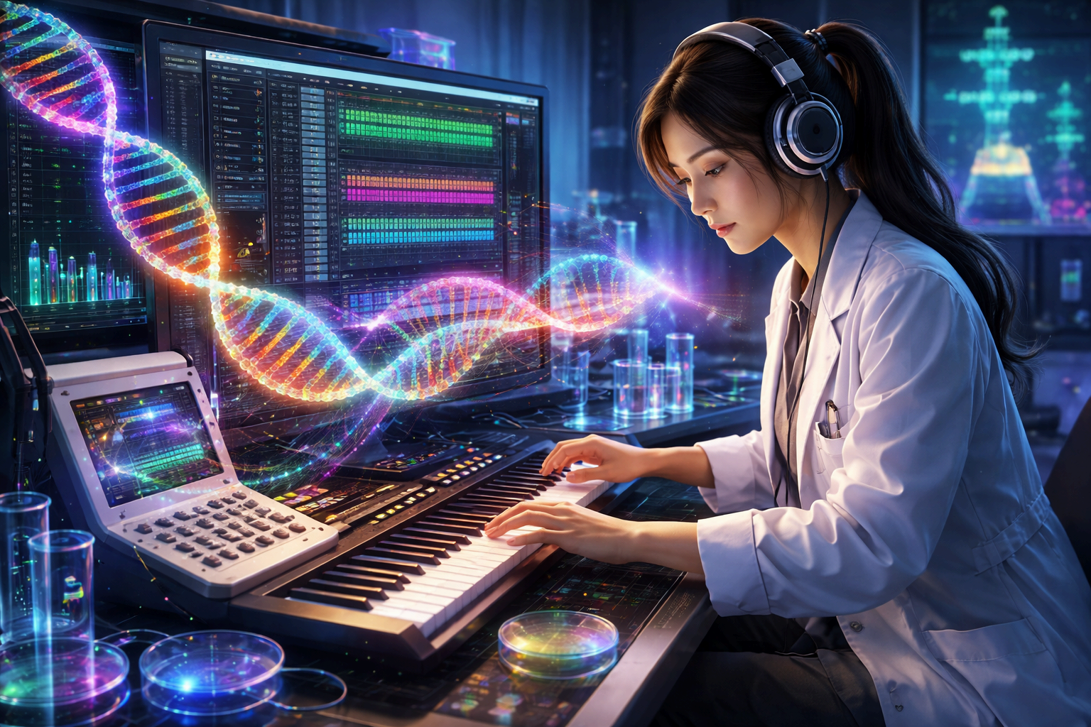 유전자 음악: DNA로 작곡하는 바이오 아트