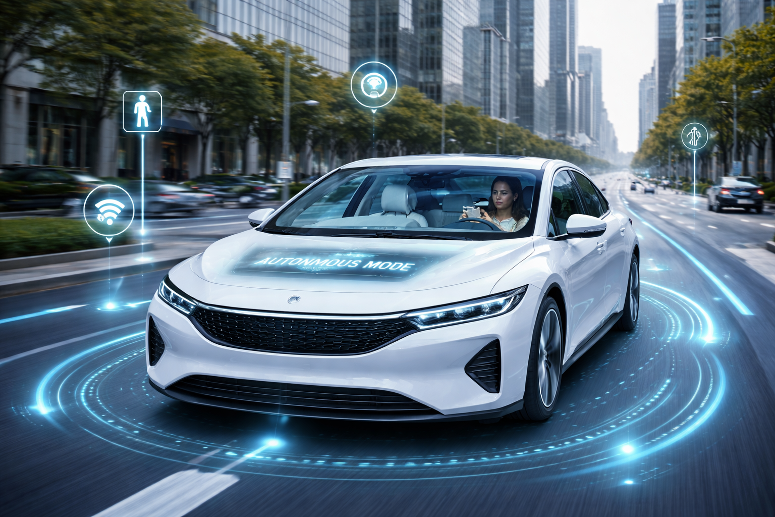 자유주행차 이미지