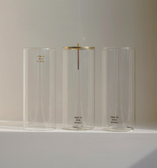 투명 유리 인센스 버너 