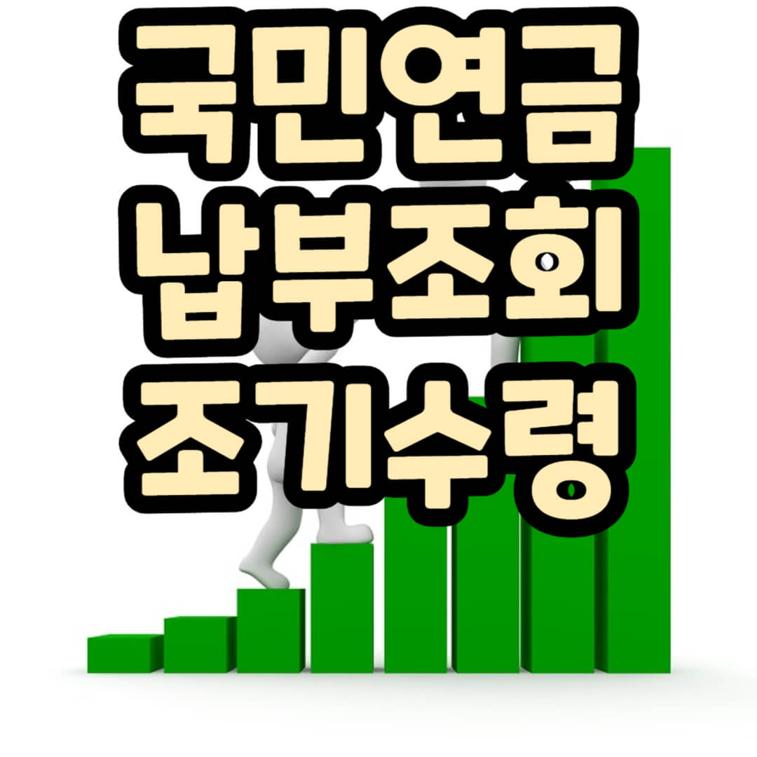 국민연금 예상수령액,납부액 조회, 수령나이, 조기수령