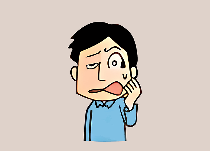 얼굴-비대칭-증상이-발생한-남성