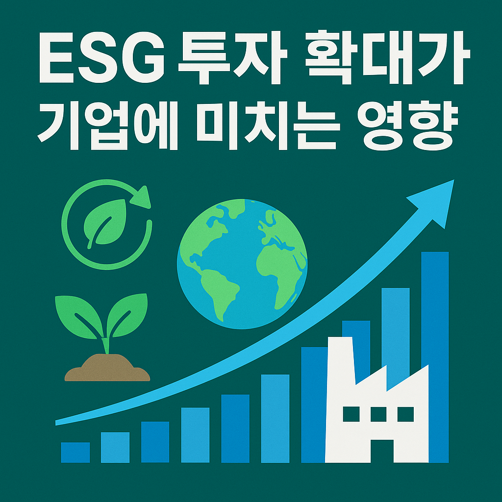 ESG 투자 확대가 기업에 미치는 영향