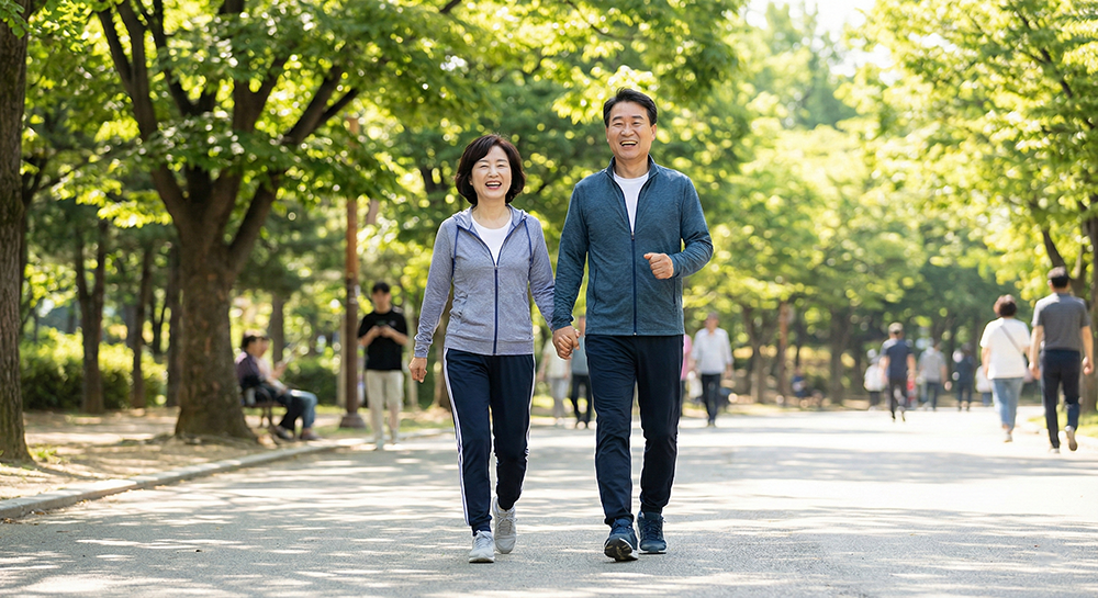 심혈관 질환 예방, 혈관 건강 관리, 걷기 운동 효과, 건강한 생활 습관, 심근경색 회복, 부부 산책