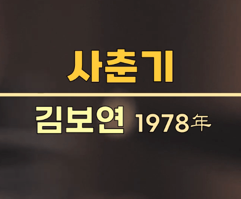 김보연 사춘기