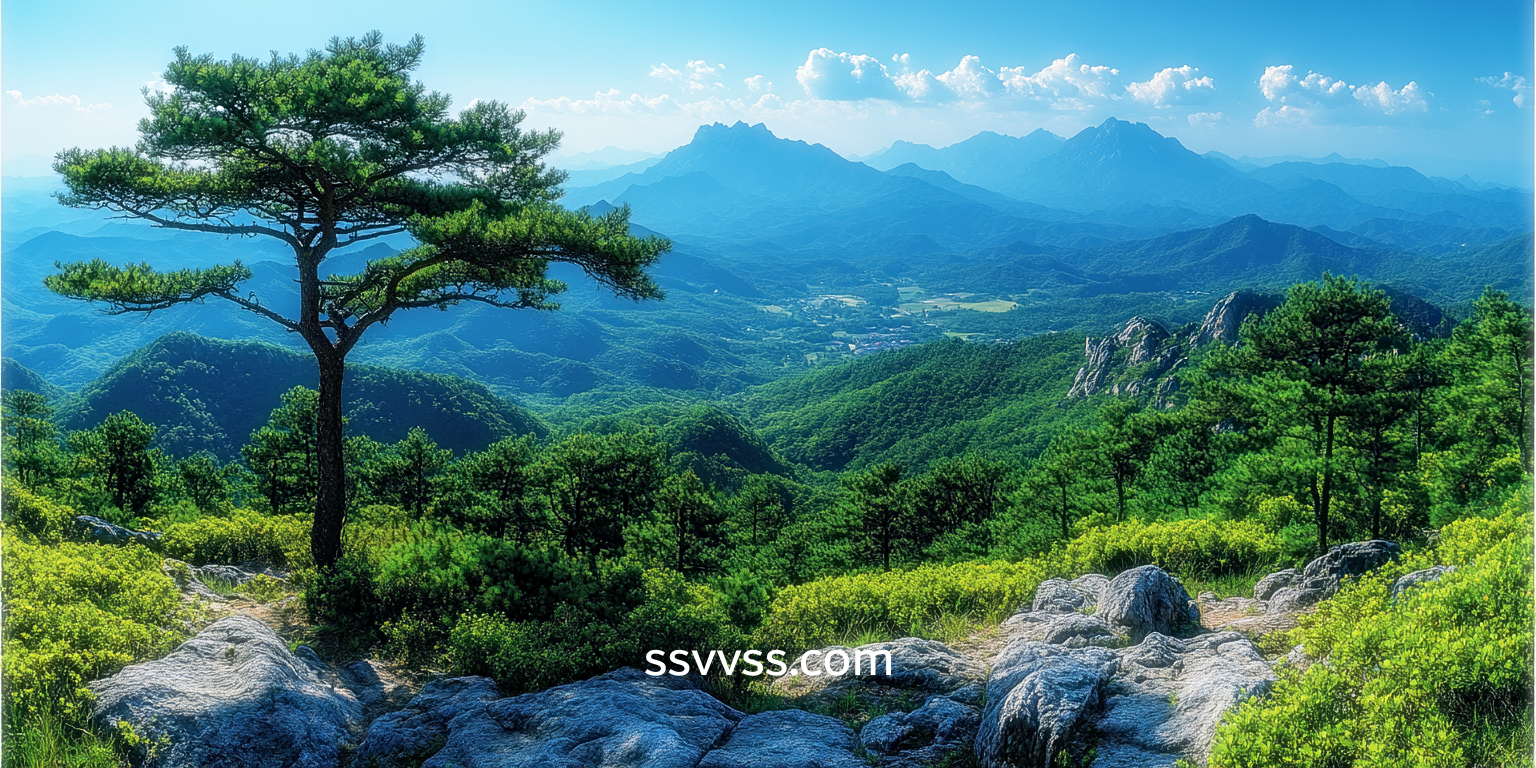 백덕산의 사계절