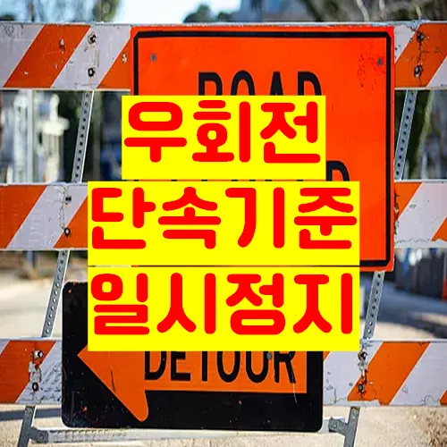 우회전 횡단보도 단속 기준