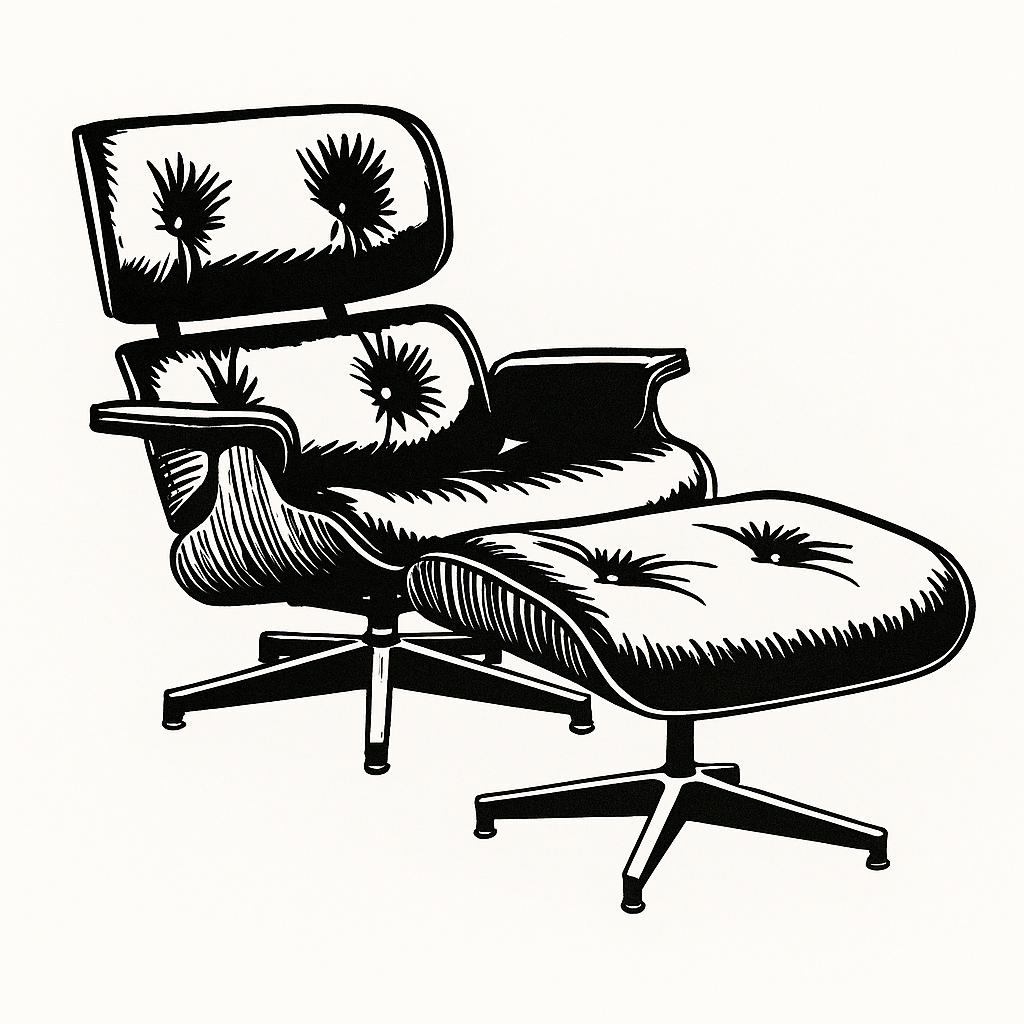 편안함이 강조된 임스 라운지 체어