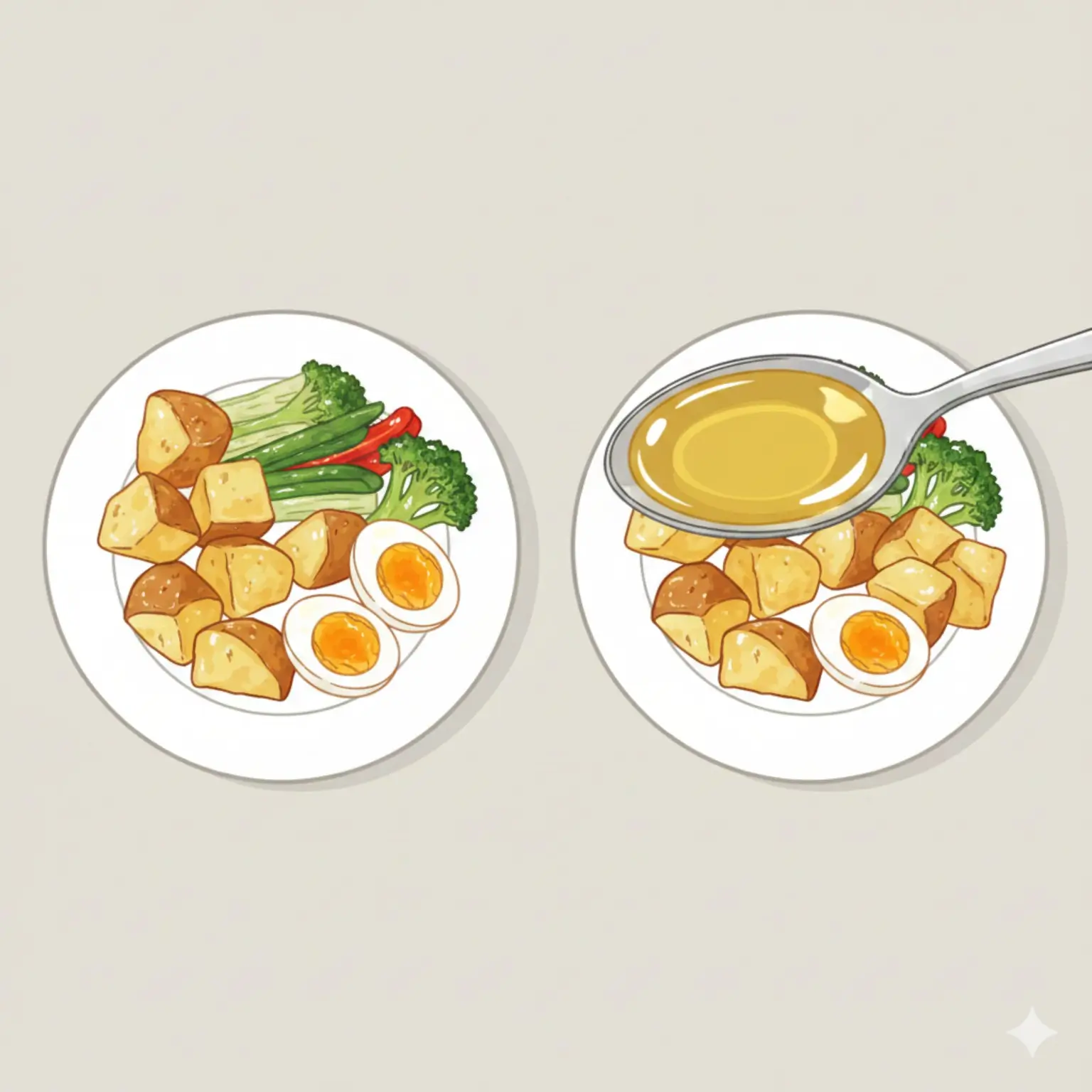 조리용 코코넛 오일과 떠먹는 기름의 구조적 차이