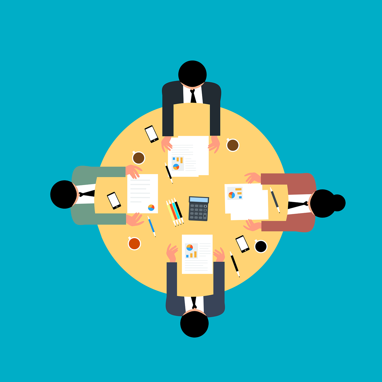 사업 회의 사진