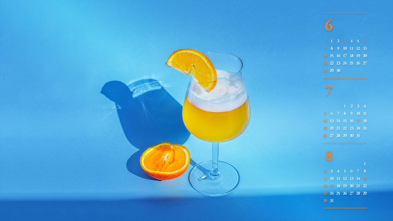 10 시원한 맥주 B - 2026년7월 달력배경화면