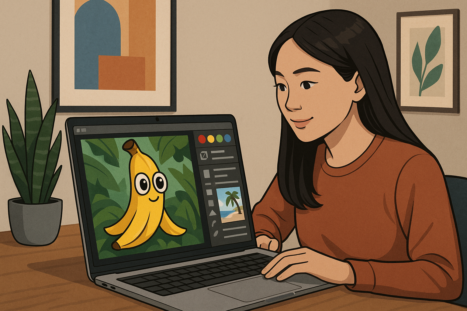 구글 나노바나나 컨셉 이미지