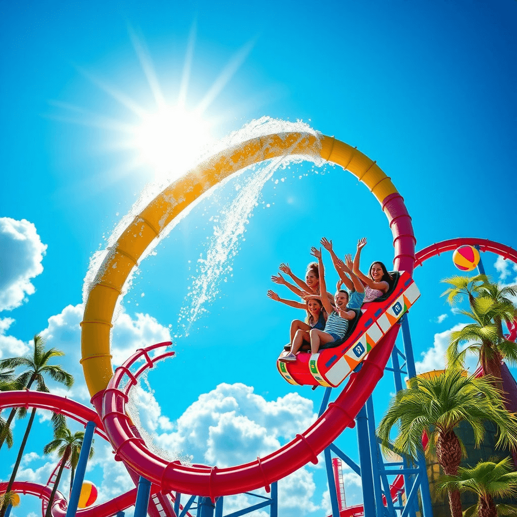 워터 슬라이드와 롤러코스터 꿈 해몽