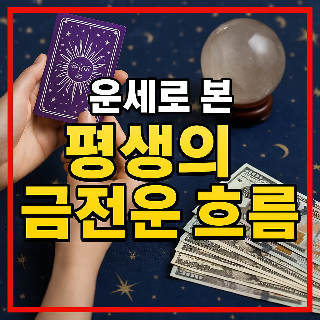 운세로 본 평생의 금전운 흐름