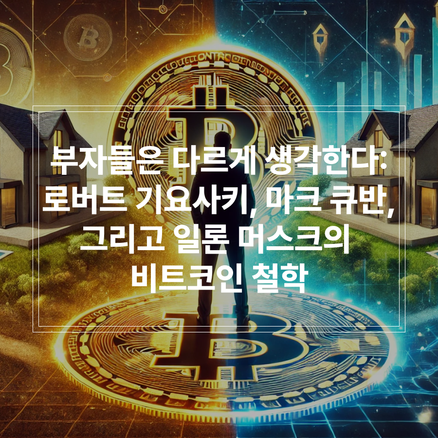 로버트 기요사키, 마크 큐반, 일론머스크 비트코인 철학 썸네일