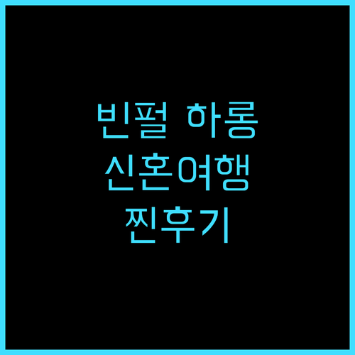 빈펄 리조트 & 스파 하롱 추천 후기..